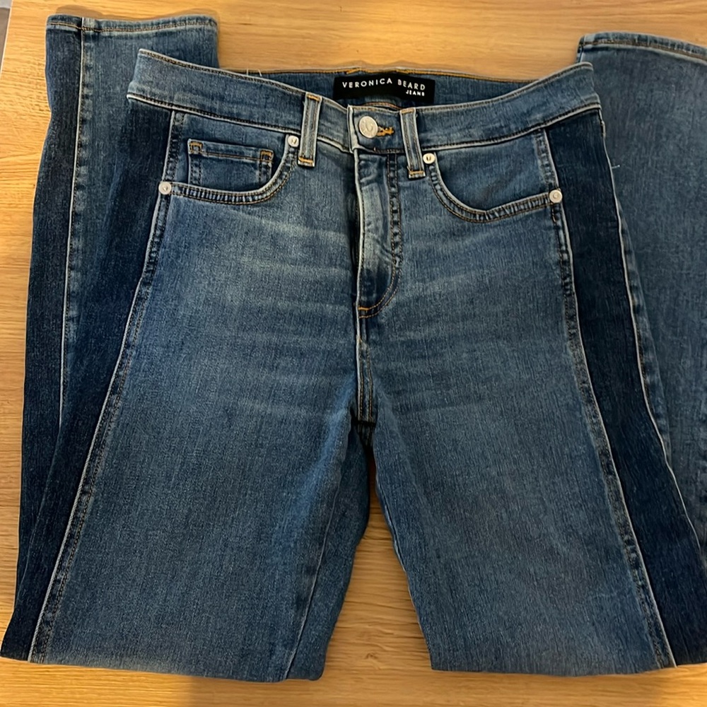 Veronica Beard Jeans 27/4 Blue Brooke Kate Skinny Ankle High Rise Stretch Denim